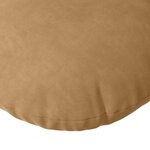 vidaXL Coussins de siège 2 Pièces Marron Ø80 x 29 cm Velours