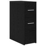 vidaXL Meuble de salle de bain fin Chêne noir 22 x 44 x 61.5 cm