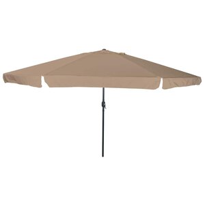 vidaXL Parasol de jardin Taupe et Noir 395 x 395 x 245 cm