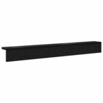 vidaXL Porte-manteau mural Chêne noir 100 x 10.5 x 10.5 cm
