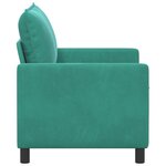 vidaXL Canapé Turquoise 126 x 81 x 87 5 cm Velours