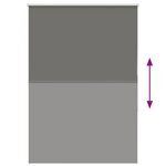 vidaXL Store enrouleur occultant largeur du tissu 110 7 cm polyester