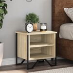 vidaXL Tables de chevet 2Pièces chêne sonoma 40x30x40cm bois d'ingénierie