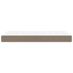 vidaXL Matelas de lit à ressorts ensachés Taupe 90x190x20 cm Tissu