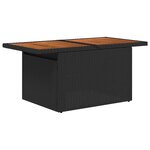 vidaXL Ensemble de salle à manger pour jardin 10 Pièces Noir et Sarcelle
