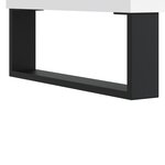 vidaXL Armoire à disques blanc 74 5x38x48 cm bois d'ingénierie