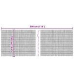 vidaXL Clôture de jardin 300x100 cm roseau