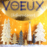 Carte Meilleurs Vœux avec Enveloppe Blanche 15x15cm