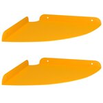 vidaXL Étagère Flottante d'Angle 2 pc Jaune moutarde 24 x 24 x 2 cm