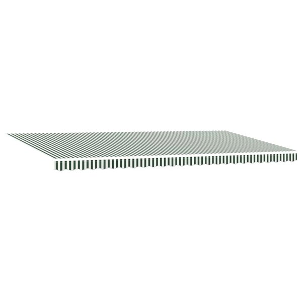 vidaXL Auvent Rétractable Vert et blanc 600 × 350 cm tissu