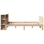 vidaXL Lit bibliothèque sans matelas 150x200 cm bois massif de pin
