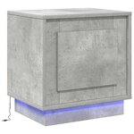 vidaXL Cabinet de chevet avec 2 Pièces Gris béton 44 x 34 5 x 45 cm