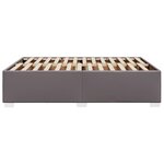 vidaXL Cadre de lit Gris 140x200 cm Similicuir