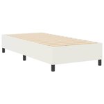 vidaXL Lit à ressort Crème 80x200 cm en tissu velours côtelé