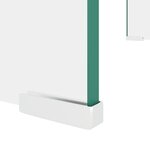 vidaXL Meuble TV/pour moniteur 60x25x11 cm verre transparent
