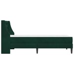 vidaXL Cadre de lit avec matelas Vert foncé 80 x 200 cm Velours