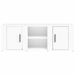 vidaXL Meuble TV Blanc 100x31 5x35 cm Bois d'ingénierie