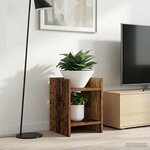 vidaXL Support de Plante 2 pièces Bois ancien 30 x 30 x 40 cm