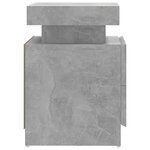 vidaXL Table de chevet Gris béton 45x35x52 cm Bois d'ingénierie