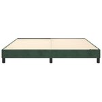 vidaXL Cadre de lit Vert foncé 160x200 cm Velours