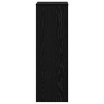 vidaXL Support de Plante Chêne noir 33 x 33 x 100 cm Bois d'ingénierie