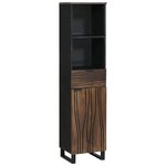 vidaXL Cabinet de salle de bain avec tiroir Marron 38 x 33 x 160 cm