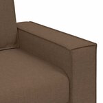 vidaXL Canapé 3 places Marron 180 cm Tissu