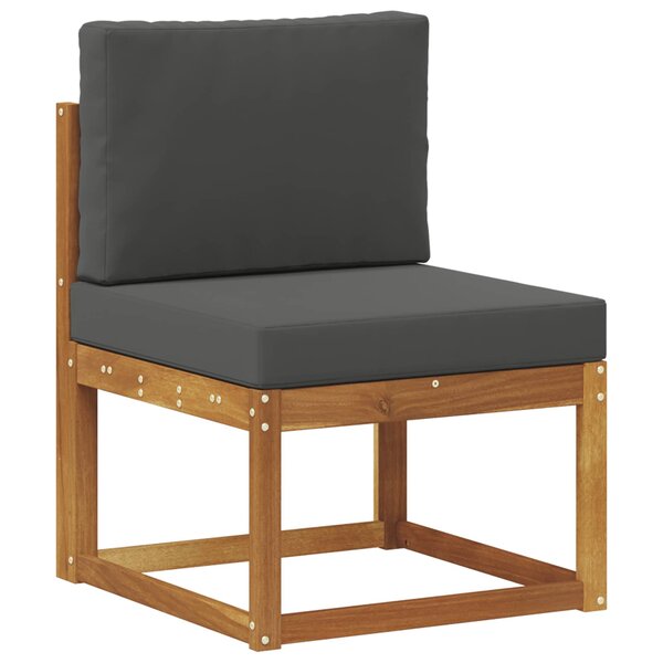 vidaXL Sofa de milieu extérieur Bois d'Acacia Massif Naturel