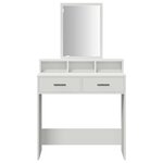 vidaXL Table de Toilette Blanc 79 x 41 x 140 cm Bois d'ingénierie