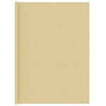 vidaXL Tapis de tente beige 250x250 cm PEHD