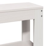 vidaXL Tête de lit avec étagères blanc 150 cm bois massif de pin