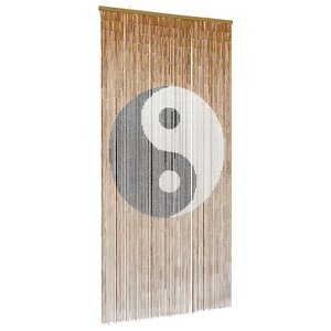 vidaXL Rideau de porte anti-insectes multicolore 100 x 200 cm Bambou
