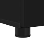 vidaXL Ensemble de mobilier de salle de bain avec tiroir 3 Pièces Noir