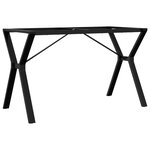 vidaXL Pieds de table à manger cadre en Y 120x60x73 cm acier