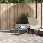 VidaXL Table basse de jardin rectangulaire gris 80x40x37 cm rotin