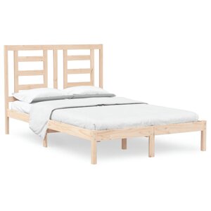 vidaXL Cadre de lit sans matelas 120x190 cm bois massif