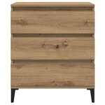 vidaXL Buffet chêne artisanal 60x35x70 cm bois d'ingénierie
