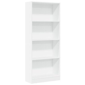 vidaXL Bibliothèque blanc 60x24x143 cm bois d'ingénierie