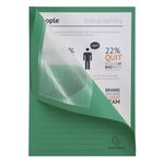 Paquet de 100 chemises à fenetre Forever - 22x31cm - Vert vif x 4 EXACOMPTA