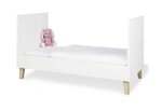 Lit bébé évolutif Lumi  70 x 140 cm  Blanc et chêne