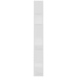 vidaXL Bibliothèque/Séparateur de pièce Blanc Bois d'ingénierie