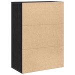 vidaXL Buffet Chêne Noir 60x31x84 cm Bois de Placage
