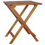 vidaXL Ensemble de bistro pliable 3 Pièces avec coussins Acacia solide