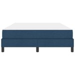 vidaXL Lit à ressorts avec matelas Bleu 140 x 190 cm tissu