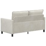 vidaXL Canapé Crème 156 x 81 x 87 5 cm Velours