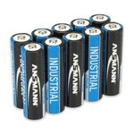 Ansmann piles au lithium industrielles aa 10 pièces 1502-0005