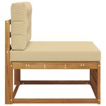 vidaXL Canapé du milieu extérieur Bois d'Acacia Massif Naturel