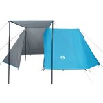 vidaXL Tente de camping 3 personnes bleu imperméable