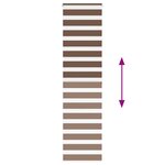 vidaXL Store zèbre marron 60x200 cm largeur du tissu 55 9 cm polyester