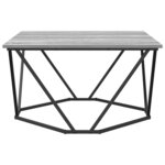 vidaXL Table basse Gris Sonoma 80 x 80 x 45 cm